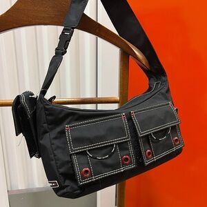 Tommy Hilfiger Black Shoulder Bag Sporty Y2K
